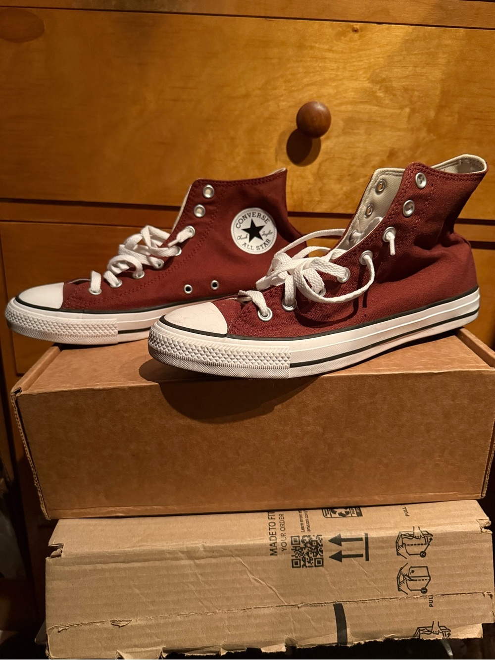Converse All Star Brown High Top Shoes